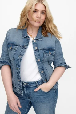 Only Carmakoma Chaqueta vaquera bolsillos talla grande^Mujer Chaquetas