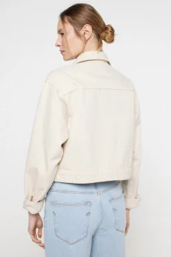 Pieces Chaqueta vaquera de mujer de algod&oacute;n.^Mujer Chaquetas