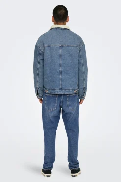 Only & Sons Chaqueta vaquera teddy^Hombre Cazadoras