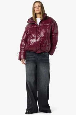 Noisy May chaquetón acolchado metalizado^Mujer Abrigos