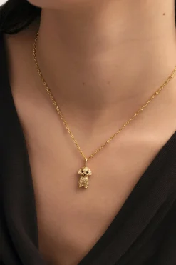 Singularu Charm Caniche Toy Ba&ntilde;o Oro^Mujer Bisutería