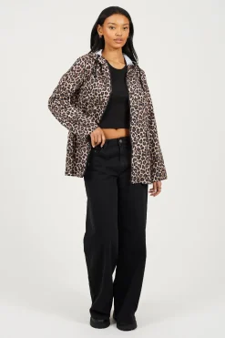 Brave Soul Chubasquero animal print^Mujer Chaquetas