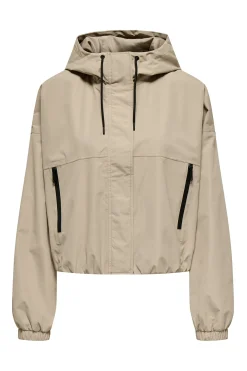 Only Chubasquero corto con capucha^Mujer Chaquetas