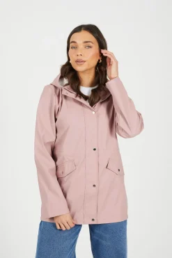 Brave Soul Chubasquero engomado^Mujer Chaquetas