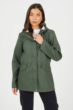 Brave Soul Chubasquero engomado^Mujer Chaquetas