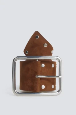 Springfield Cintur&oacute;n ancho ante tachas^Mujer Cinturones