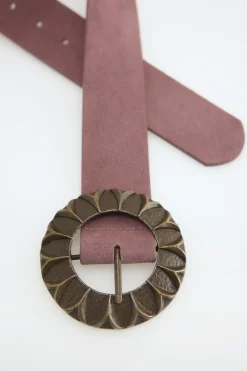 Slowlove Cintur&oacute;n piel hebilla redonda^Mujer Cinturones