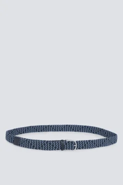 Springfield Cintur&oacute;n trenzado con zigzag a contraste^Hombre Cinturones