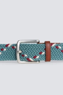 Springfield Cintur&oacute;n trenzado monocolor con zigzag en contraste^Hombre Cinturones