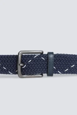 Springfield Cintur&oacute;n trenzado monocolor con cruz en contraste^Hombre Cinturones