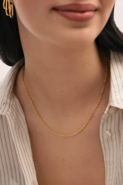 Singularu Collar Chance Acero Ba&ntilde;o Oro^Mujer Bisutería