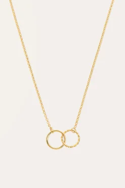 Singularu Collar Circles Twist Ba&ntilde;o Oro^Mujer Bisutería