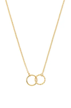 Singularu Collar Circles Twist Ba&ntilde;o Oro^Mujer Bisutería