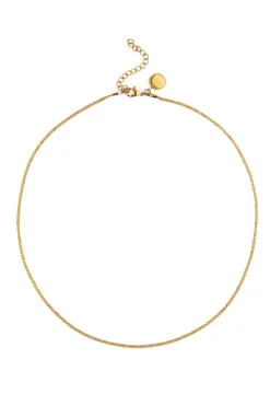 Singularu Collar Fine Tape Acero Ba&ntilde;o Oro^Mujer Bisutería