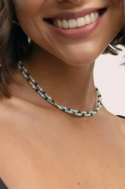 Singularu Collar Long Altea Ice Acero Ba&ntilde;o Oro^Mujer Bisutería