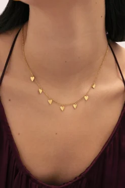 Singularu Collar Passion Acero Ba&ntilde;o Oro^Mujer Bisutería