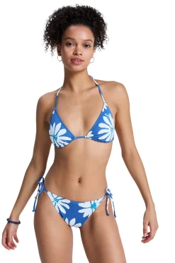 Roxy Conjunto bikini triangular flores^Mujer Baño