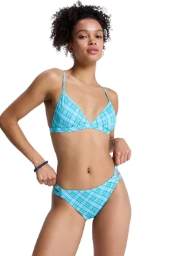 Roxy Conjunto bikini triangular cuadros^Mujer Baño
