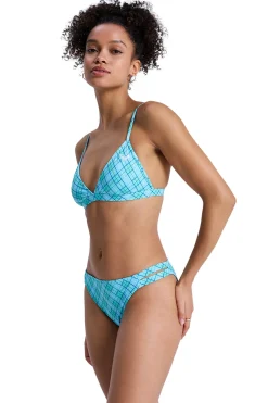 Roxy Conjunto bikini triangular cuadros^Mujer Baño