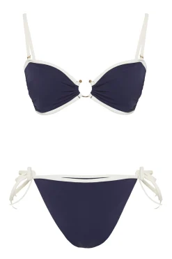 Trendyol Conjunto de bikini bandeau lazos^Mujer Baño