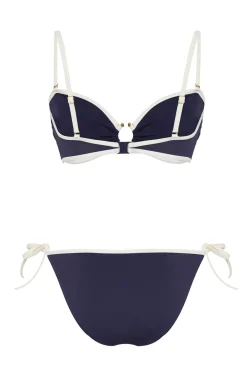 Trendyol Conjunto de bikini bandeau lazos^Mujer Baño