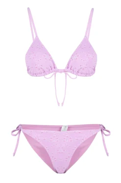 Trendyol Conjunto de bikini triangular brocado^Mujer Baño