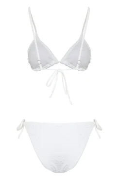 Trendyol Conjunto de bikini triangular brocado^Mujer Baño