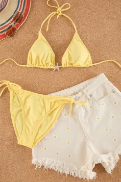 Trendyol Conjunto de bikini triangular detalle estrella^Mujer Baño