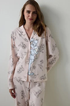 Penti Conjunto de camiseta y pantal&oacute;n Lic Lola Bunny Ls^Mujer Pijamas