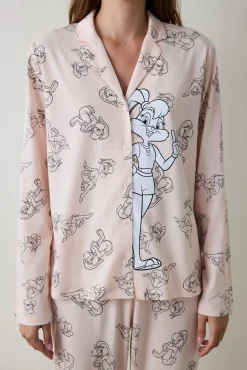 Penti Conjunto de camiseta y pantal&oacute;n Lic Lola Bunny Ls^Mujer Pijamas