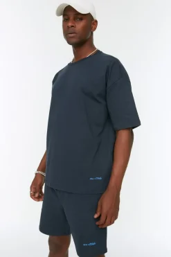 Trendyol Conjunto de chandal liso^Hombre Bermudas|Total Look