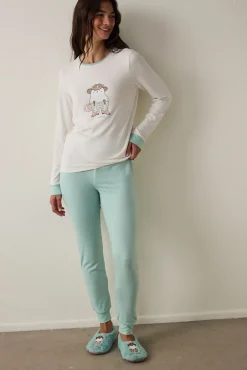Penti Conjunto de pantalones largos para dormir^Mujer Pijamas