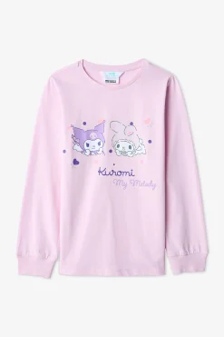 Penti Conjunto de pijama con estampado de Kuromi para ni&ntilde;as^Niños Pijamas|Licencias