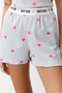 Trendyol Conjunto de pijama corto corazones^Mujer Pijamas