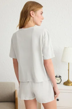 Trendyol Conjunto de pijama corto pandas^Mujer Pijamas