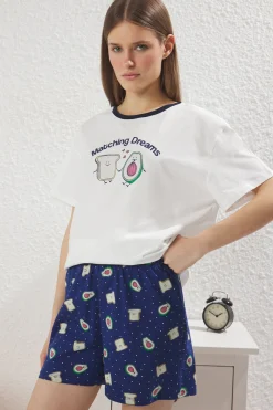 Trendyol Conjunto de pijama corto aguacates^Mujer Pijamas