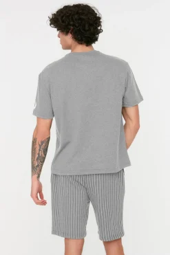 Trendyol Conjunto de pijama corto rayas^Hombre Total Look|Pijamas