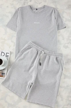 Trendyol Conjunto de pijama corto rayas^Hombre Total Look|Pijamas