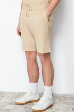 Trendyol Conjunto de pijama corto liso^Hombre Pijamas