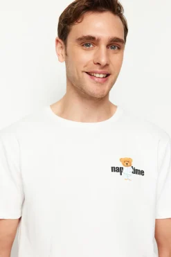 Trendyol Conjunto de pijama corto rayas^Hombre Pijamas