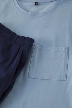 Trendyol Conjunto de pijama corto liso^Hombre Pijamas