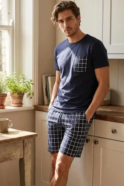 Trendyol Conjunto de pijama corto cuadros^Hombre Total Look|Pijamas