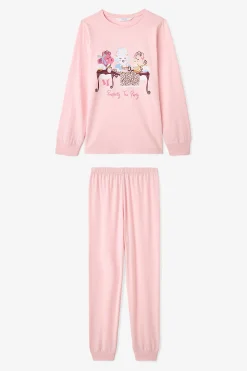 Penti Conjunto de pijama de manga larga de 2 piezas con de leopardo para ni&ntilde;as^Niños Pijamas