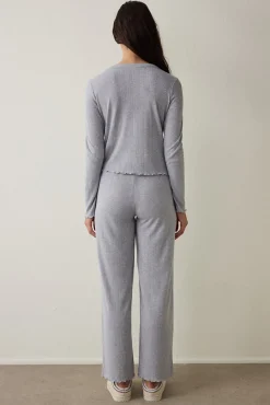 Penti Conjunto de pijama de manga larga con cuello en V y efecto t&eacute;rmico Dahlia.^Mujer Pijamas