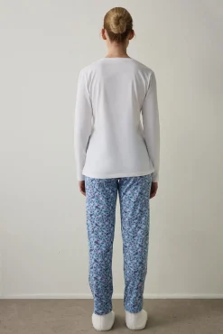 Penti Conjunto de pijama de manga larga con cuello en V y Cup Of Tea^Mujer Pijamas