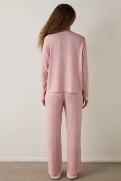 Penti Conjunto de pijama de manga larga con cuello redondo^Mujer Pijamas