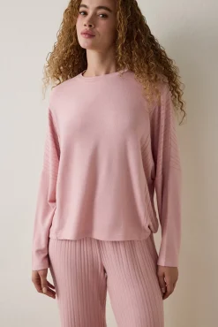 Penti Conjunto de pijama de manga larga con cuello redondo^Mujer Pijamas