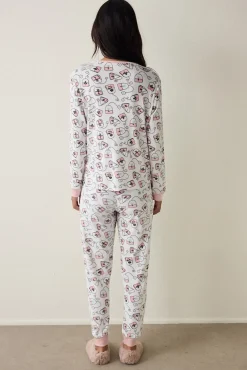 Penti Conjunto de pijama de manga larga Tea Party^Mujer Pijamas