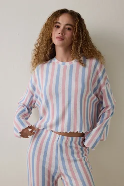 Penti Conjunto de pijama t&eacute;rmico de manga larga con cuello redondo Moonlight^Mujer Pijamas