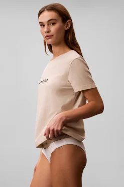 Calvin Klein Conjunto pijama corto liso logo^Mujer Pijamas